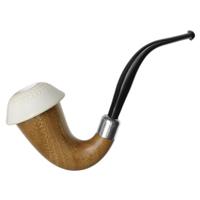 AKB Meerschaum Carved Calabash with Silver (with Pocket Case)