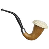 AKB Meerschaum Carved Calabash with Silver (with Pocket Case)