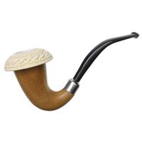 AKB Meerschaum Carved Calabash with Silver (with Pocket Case)