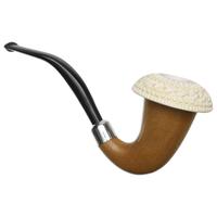 AKB Meerschaum Carved Calabash with Silver (with Pocket Case)