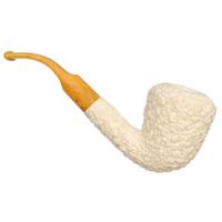AKB Meerschaum Rusticated Bent Dublin (Tekin) (with Case)