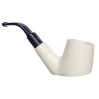 AKB Meerschaum Smooth Bent Billiard (Tekin) (with Case)