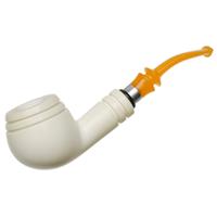 AKB Meerschaum Smooth Bent Apple with Silver (Tekin) (with Case)