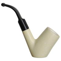 AKB Meerschaum Smooth Bent Billiard Sitter (Tekin) (with Case)