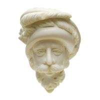 AKB Meerschaum Carved Bearded Man (with Case)