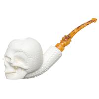 AKB Meerschaum Carved Skull (Adnan) (with Case)