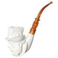 AKB Meerschaum Carved Bearded Man (Adnan) (with Case)
