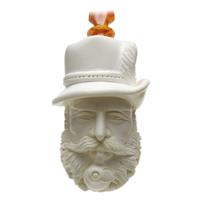 AKB Meerschaum Carved Bearded Man (Adnan) (with Case)