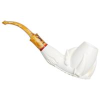 AKB Meerschaum Carved Claw Holding Egg (with Case)