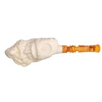 AKB Meerschaum Carved Bearded Man (Adnan) (with Case)