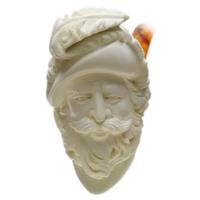 AKB Meerschaum Carved Bearded Man (Adnan) (with Case)