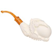 AKB Meerschaum Carved Claw Holding Egg (with Case)