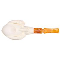 AKB Meerschaum Carved Claw Holding Egg (with Case)