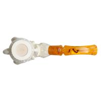 AKB Meerschaum Carved Claw Holding Vase (with Case)