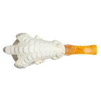 AKB Meerschaum Carved Claw Holding Vase (with Case)