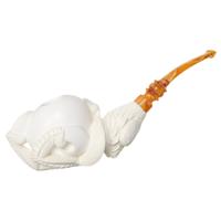 AKB Meerschaum Carved Claw Holding Egg (Adnan) (with Case)