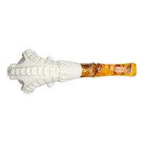 AKB Meerschaum Carved Claw Holding Vase (with Case)