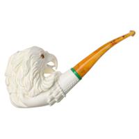 AKB Meerschaum Carved Hand Holding Eagle Head (Adnan) (with Case)
