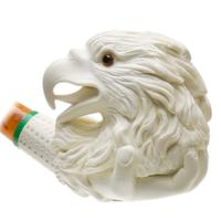 AKB Meerschaum Carved Hand Holding Eagle Head (Adnan) (with Case)