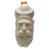 AKB Meerschaum Carved Bearded Man (with Case)