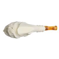 AKB Meerschaum Carved Bearded Man (with Case)