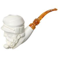 AKB Meerschaum Carved Bearded Man (with Case)