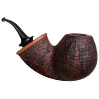 Konstantin Shekita Partially Sandblasted Magnum Bent Apple with Rosewood