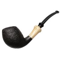 Abe Herbaugh Sandblasted Bent Egg with Musk Ox Horn