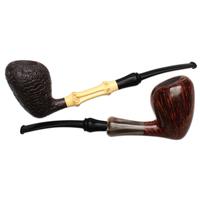 Abe Herbaugh Peewit Two Pipe Set with Horn and Bamboo