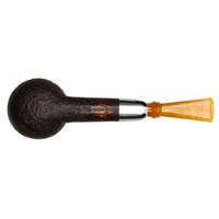 Abe Herbaugh Sandblasted Billiard with Silver and Bakelite