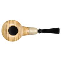Abe Herbaugh Smooth Olivewood Horn with Horn