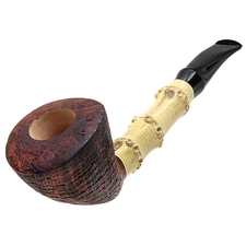 Scott Thile Sandblasted Bent Dublin with Bamboo (FH) (366)