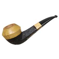 Scott Thile Sandblasted Strawberry Wood Bent Bulldog with Spalted Tamarind (OP2) (539)