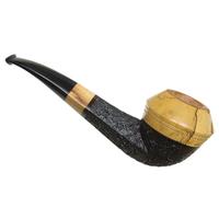 Scott Thile Sandblasted Strawberry Wood Bent Bulldog with Spalted Tamarind (OP2) (539)