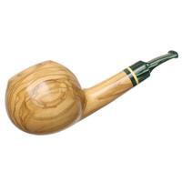 Jacono Smooth Olivewood Bent Apple (Checkmate)