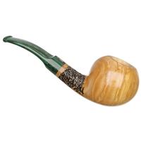 Jacono Partially Rusticated Olivewood Bent Apple