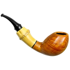 Tsuge Ikebana Smooth Bent Egg with Bamboo (Kikuchi) (F) (125)
