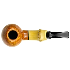 Tsuge Ikebana Smooth Bent Egg with Bamboo (Kikuchi) (F) (125)