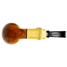 Tsuge Ikebana Smooth Bent Egg with Bamboo (Kikuchi) (F) (125)