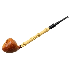 Tsuge Ikebana Smooth Acorn with Bamboo (Kikuchi) (E) (012)