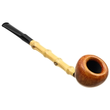 Tsuge Ikebana Smooth Acorn with Bamboo (Kikuchi) (E) (012)