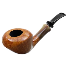 Tsuge Ikebana Smooth Bent Dublin with Horn (Kikuchi) (F) (124)