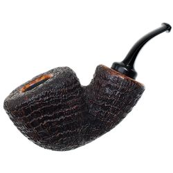 Tsuge Ikebana Sandblasted Bent Dublin Reverse Calabash (Ohi) (G) (225)