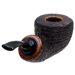 Tsuge Ikebana Sandblasted Bent Dublin Reverse Calabash (Ohi) (G) (225)