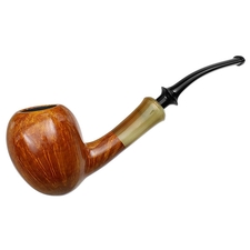 Tsuge Ikebana Smooth Bent Acorn with Horn (Fukuda) (J) (280) (2015)