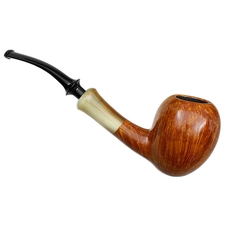 Tsuge Ikebana Smooth Bent Acorn with Horn (Fukuda) (J) (280) (2015)