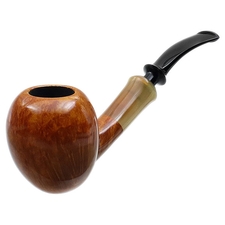 Tsuge Ikebana Smooth Bent Acorn with Horn (Fukuda) (J) (280) (2015)