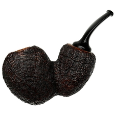 Tsuge Ikebana Sandblasted Blowfish Reverse Calabash (Ohi) (F) (230) (2016)