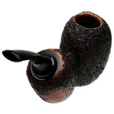 Tsuge Ikebana Sandblasted Blowfish Reverse Calabash (Ohi) (F) (230) (2016)