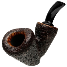 Tsuge Ikebana Sandblasted Bent Dublin Sitter Reverse Calabash (Ohi) (G) (023) (2018)